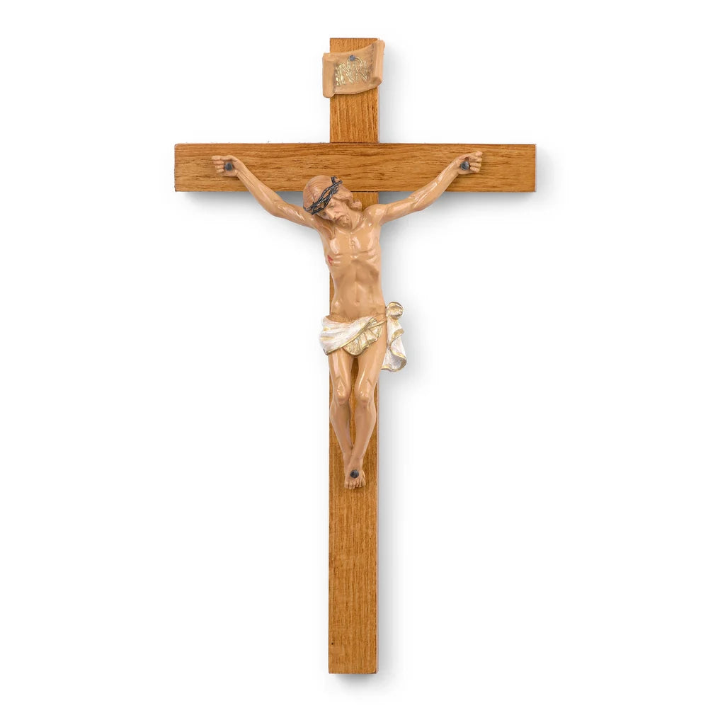 Crucifix - Wood - Polymer/Color Corpus - Fontanini