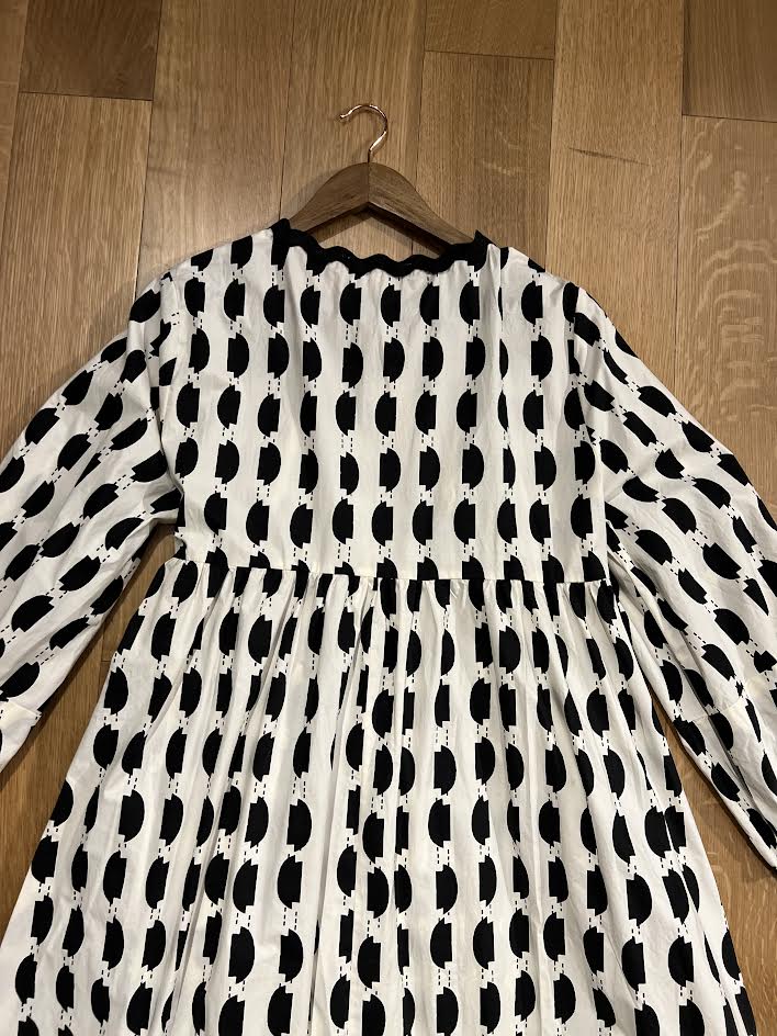 "Cookies & Cream" Black and White Wrap Dress