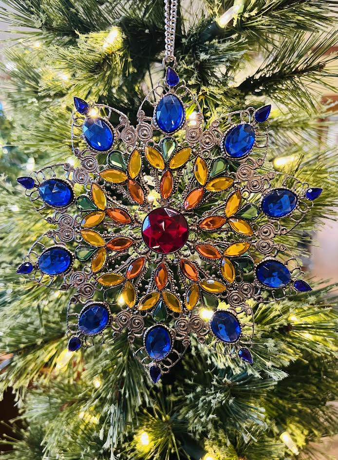 Jeweled Flower Ornaments