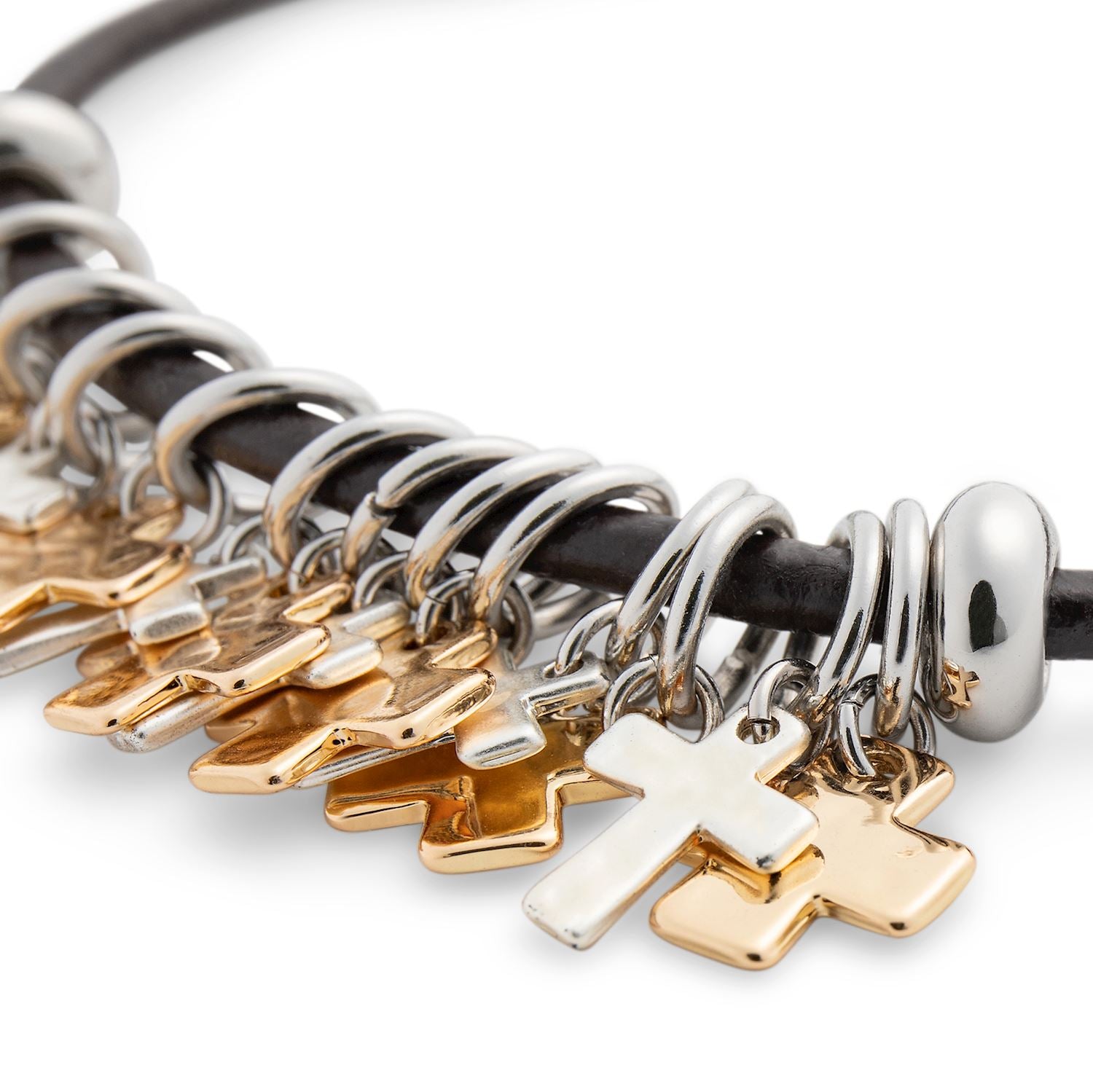 Bracelet - Crosses - Brass