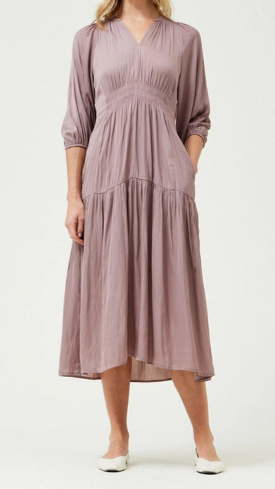 Lilac Satin Dress