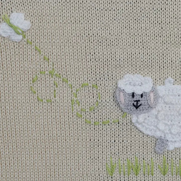 Lamb Baby Blanket