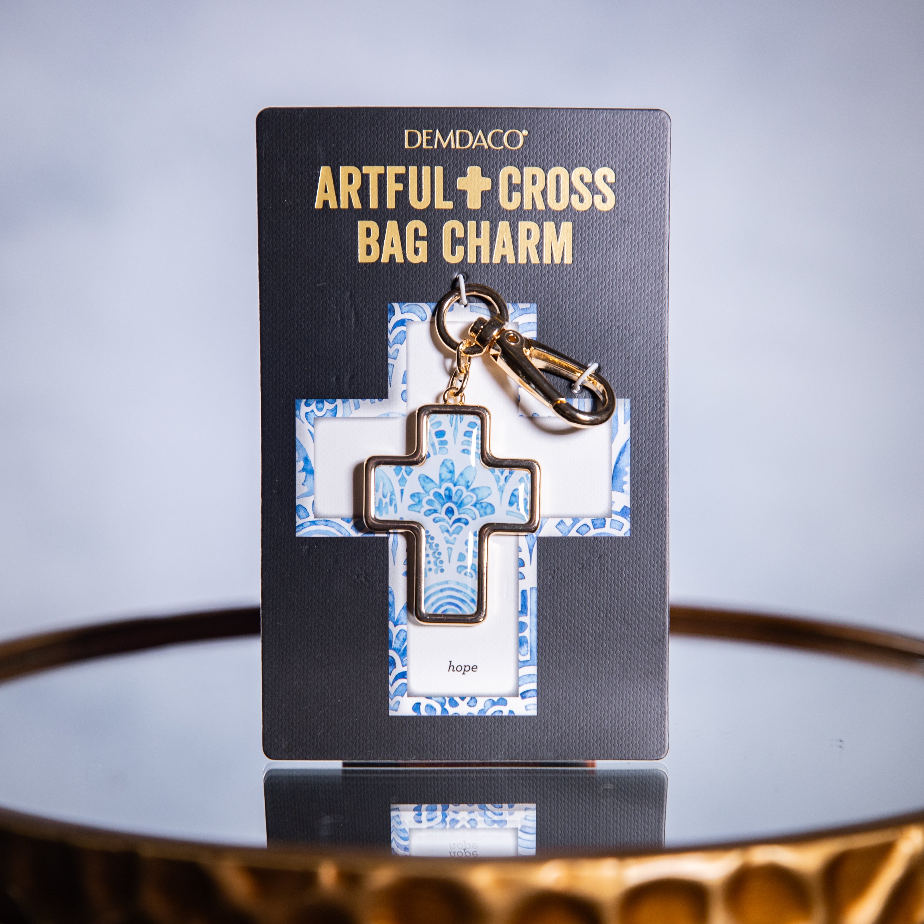 Bag Clip - Cross - Gold