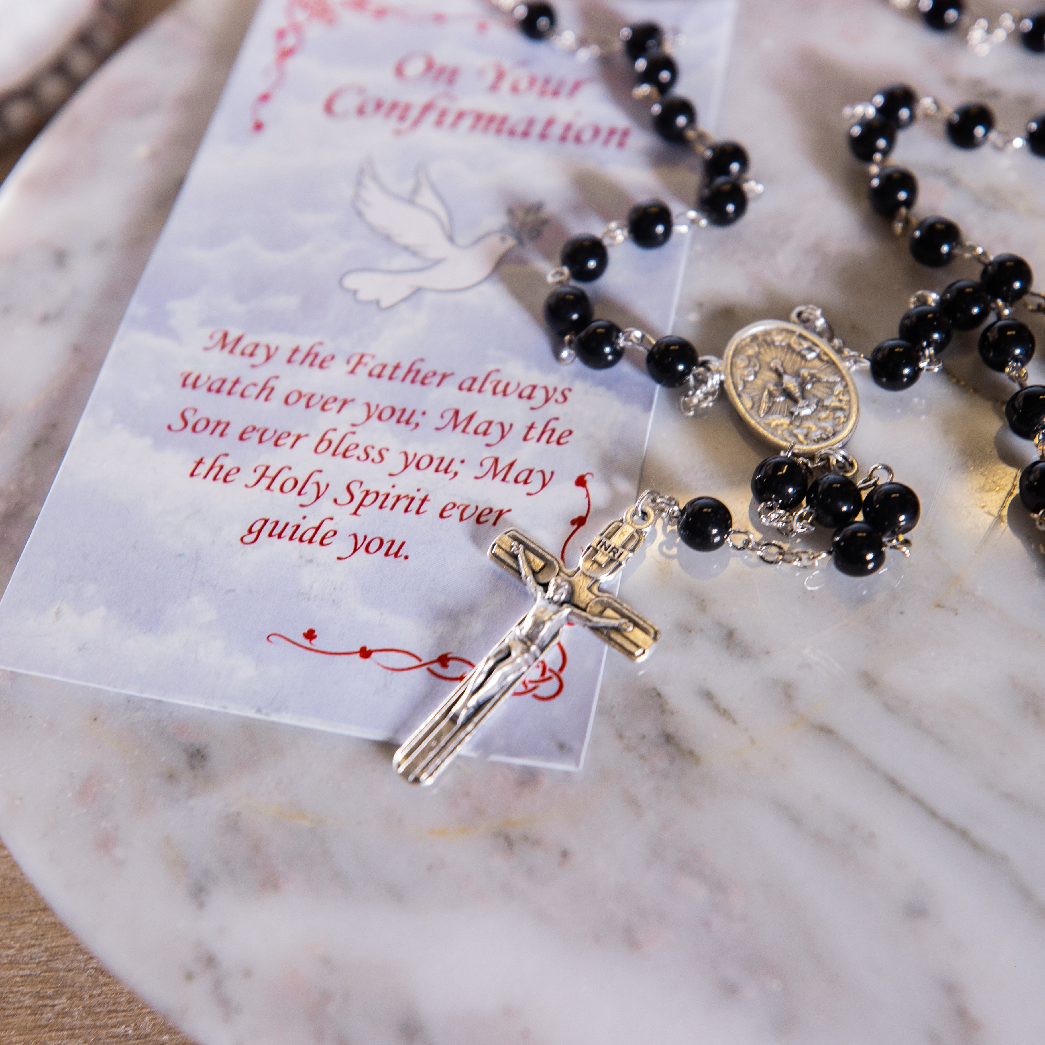 Rosary - Black/Confirmation