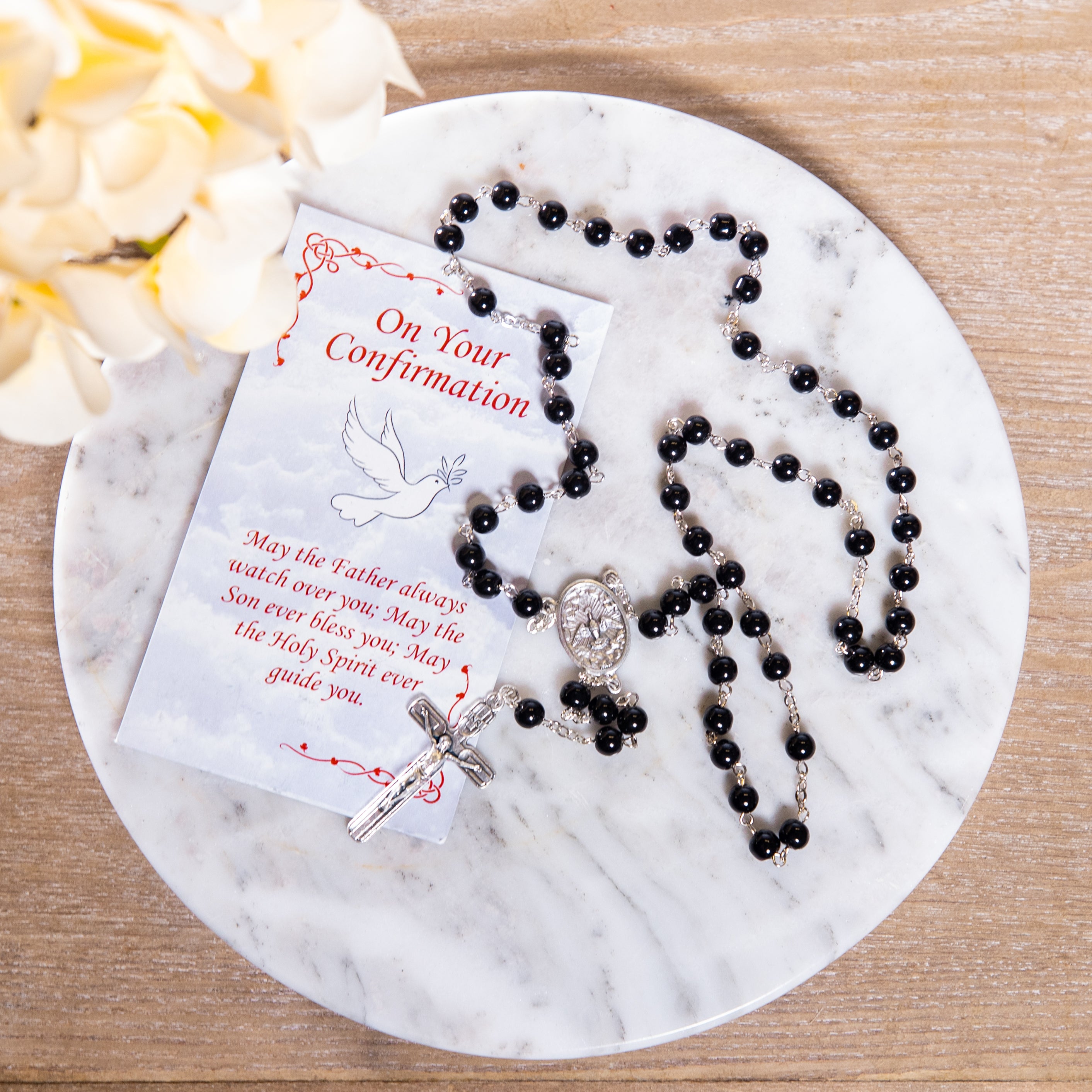 Rosary - Black/Confirmation