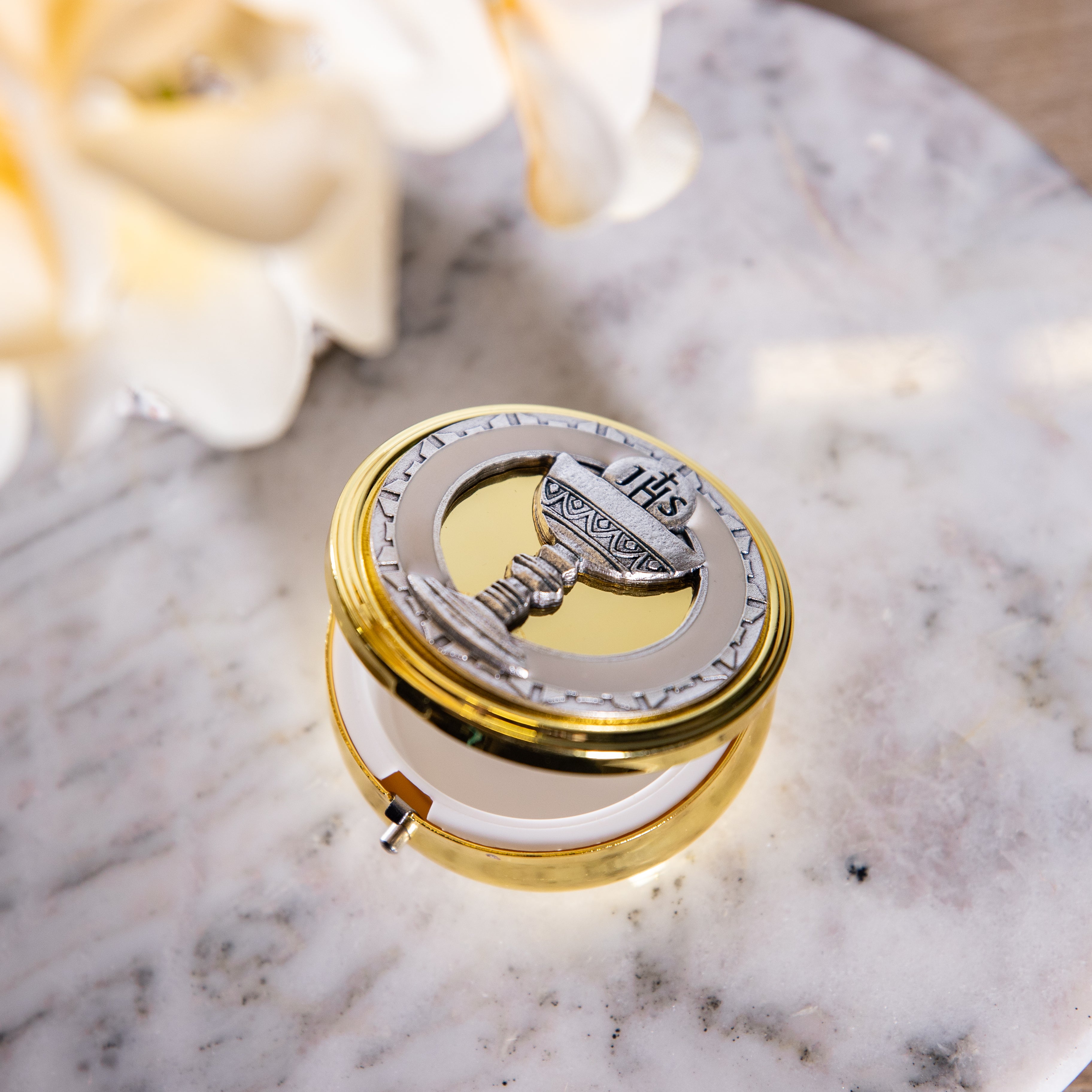 Rosary Holder - Chalice - Gold