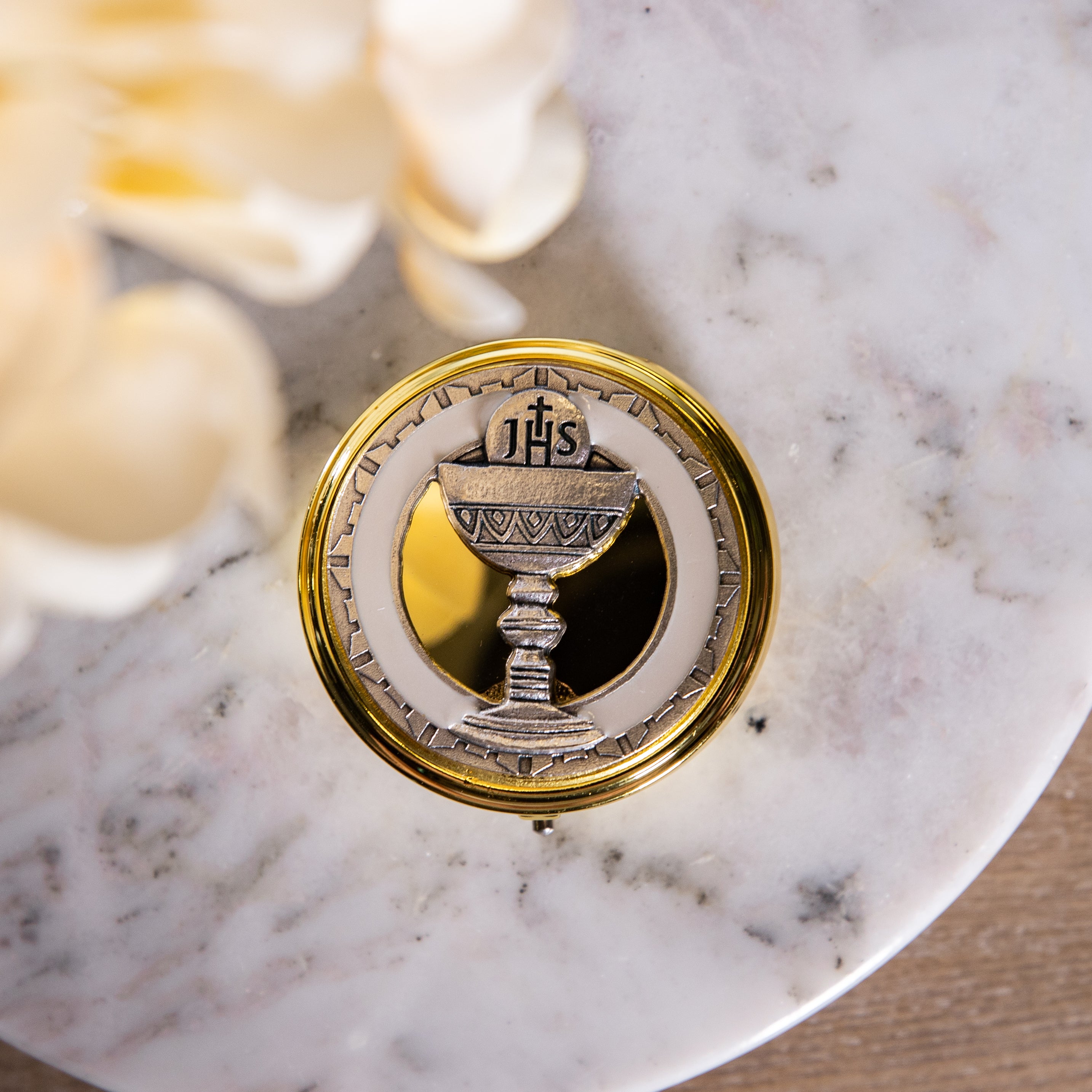 Rosary Holder - Chalice - Gold