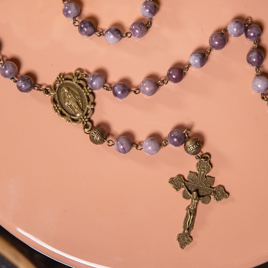 Rosary - Dusky Purple - Agate - MM