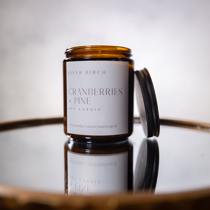 Candle - Cranberries/Pine/Amber - Soy - 8.5oz