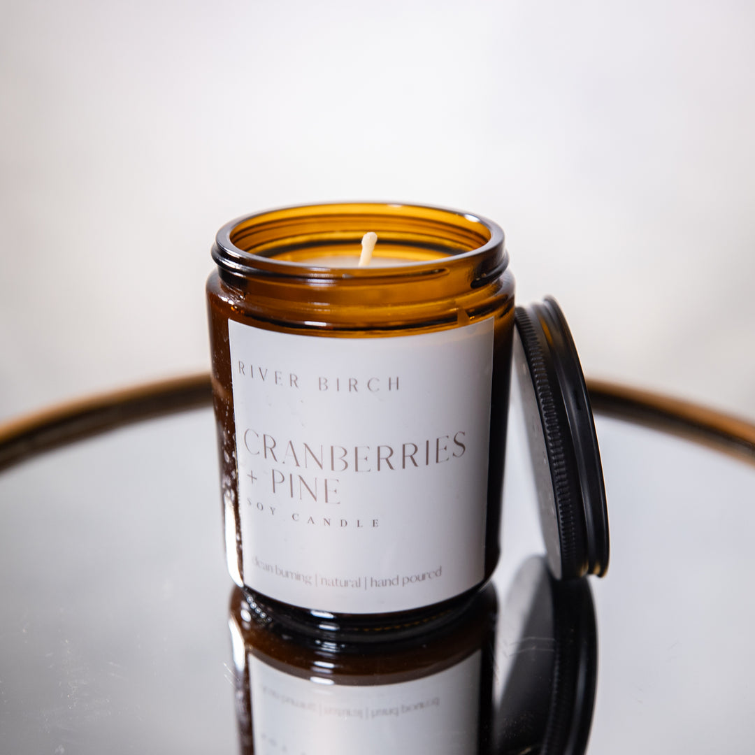 Candle - Cranberries/Pine/Amber - Soy - 8.5oz
