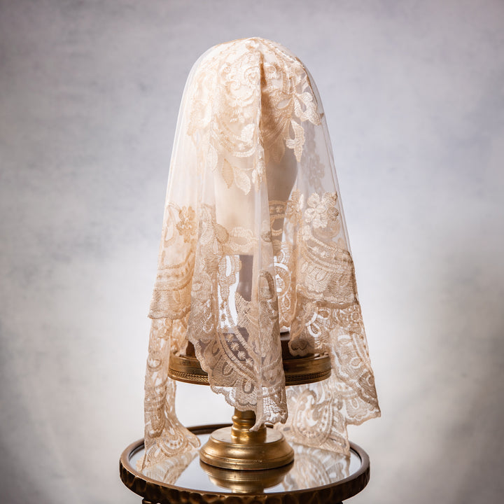 Beige Chapel Veil