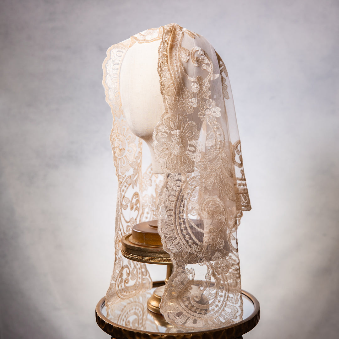 Beige Chapel Veil