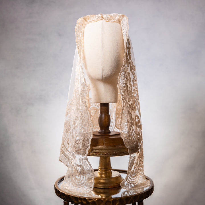 Beige Chapel Veil