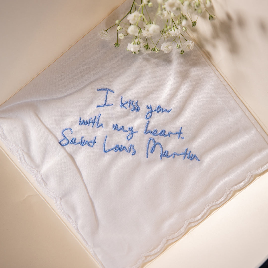 Handkerchief - I Kiss You With My Heart - Saint Louis Martin - Nuptial