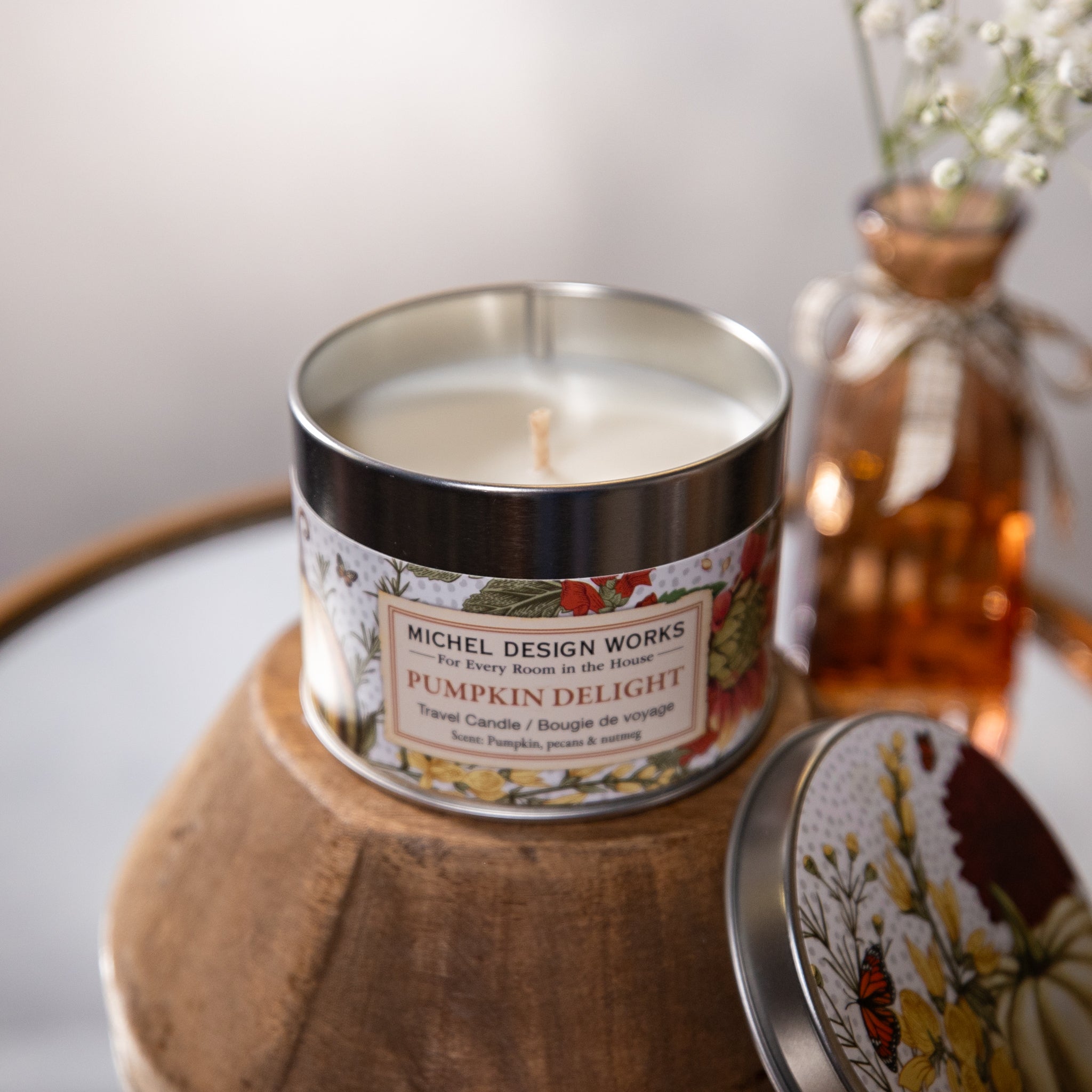 Tin Candle - Pumpkin Delight - Travel