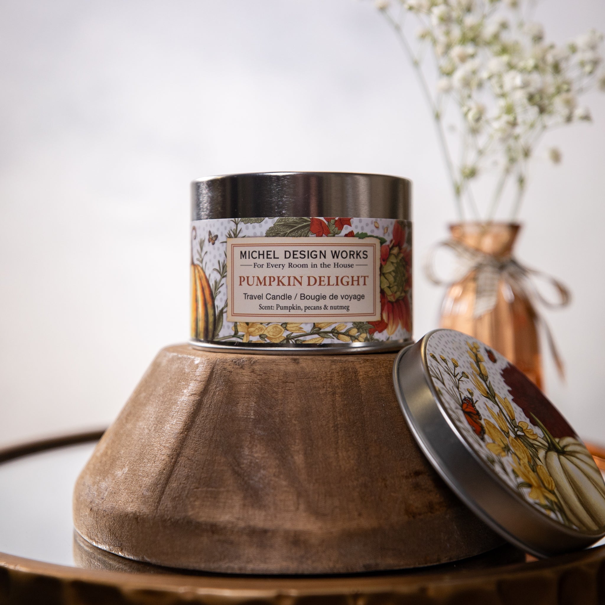 Tin Candle - Pumpkin Delight - Travel