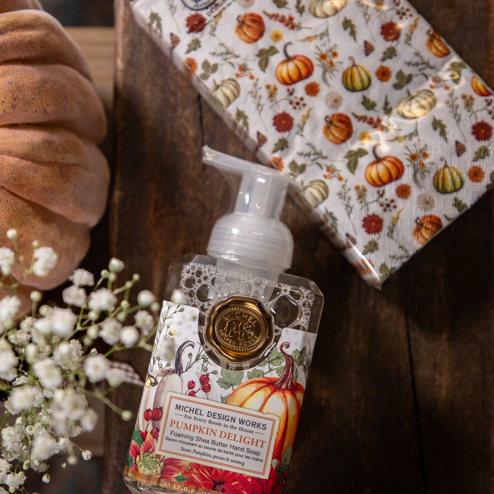 Hand Soap/Napkin Set - Pumpkin - Foaming