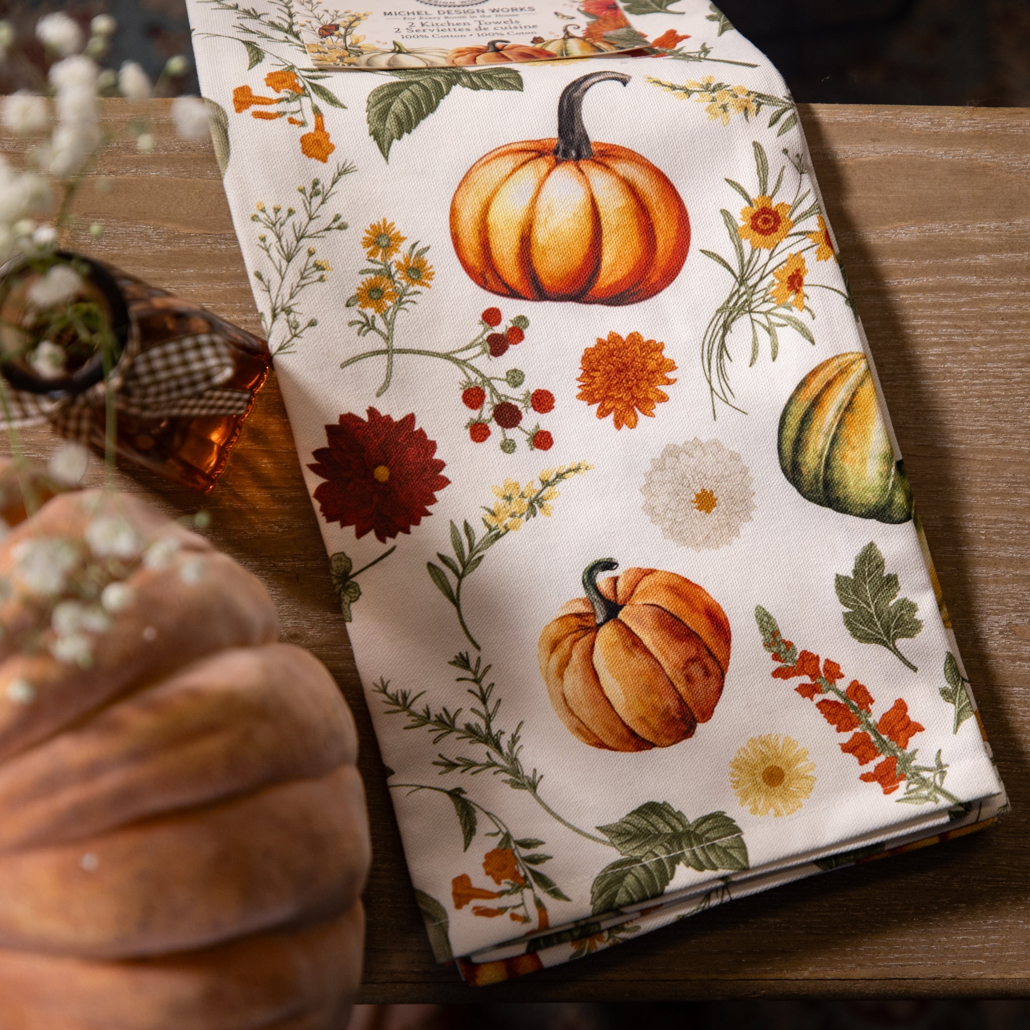 Kitchen Towel Set - Pumpkin Delight - 2pc