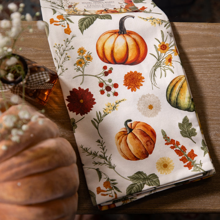 Kitchen Towel Set - Pumpkin Delight - 2pc
