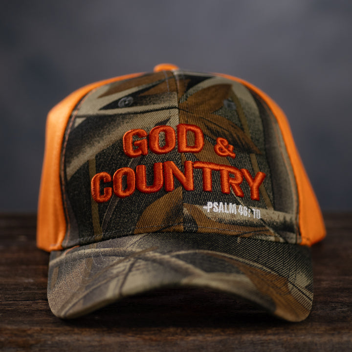 Camo God &amp; Country Hat
