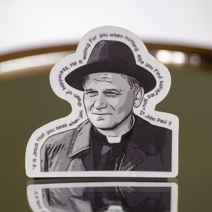 Sticker - It Is Jesus That You Seek - JPII - Vinyl