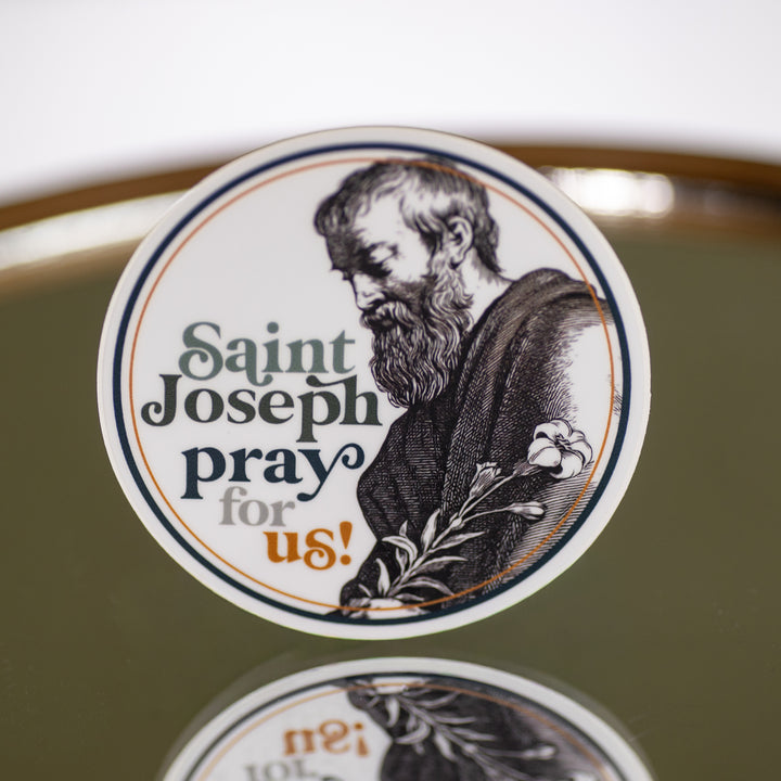 Sticker - St. Joseph - Round - Vinyl