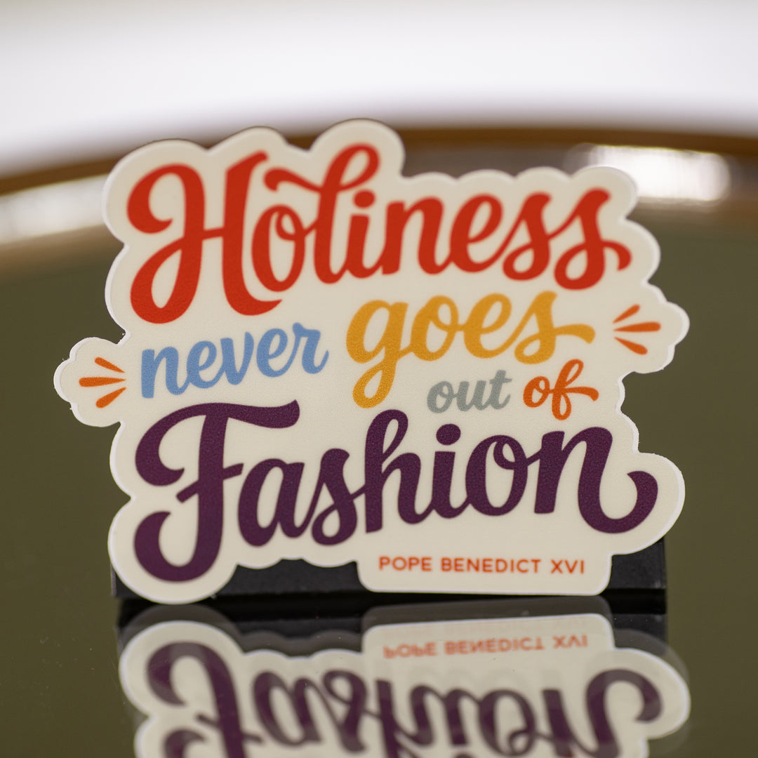 Sticker - Holiness Never Goes Out of Fashion - Benedict XVI - Vinyl