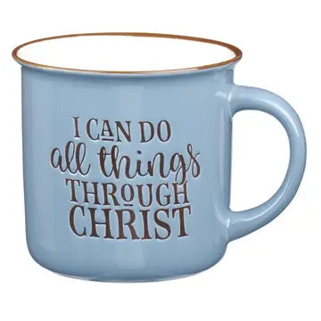 Mug - I Can Do All Things Through Christ - Blue