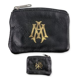 Rosary Case - Black Leather/Velveteen