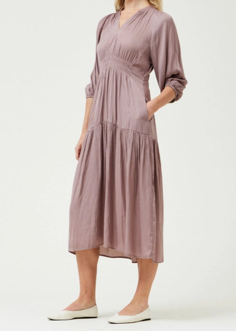 Lilac Satin Dress