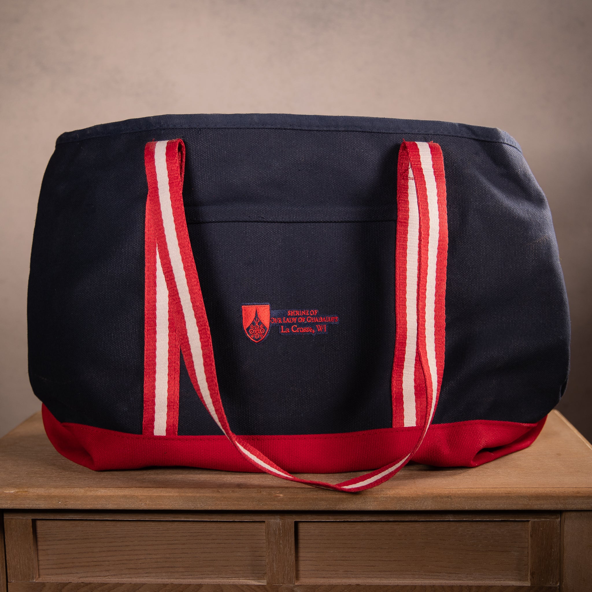 Shrine Logo Navy Tote