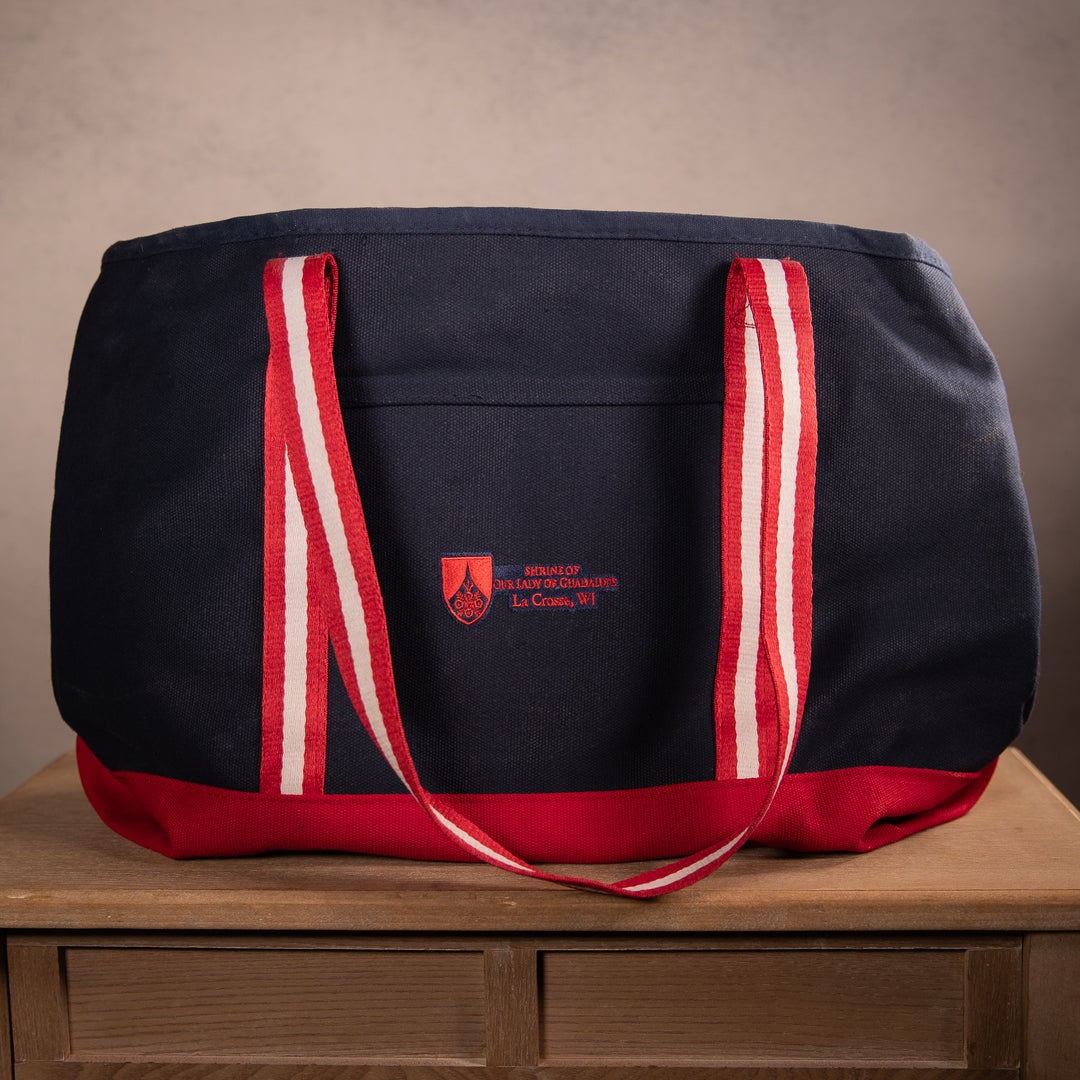 Shrine Logo Navy Tote