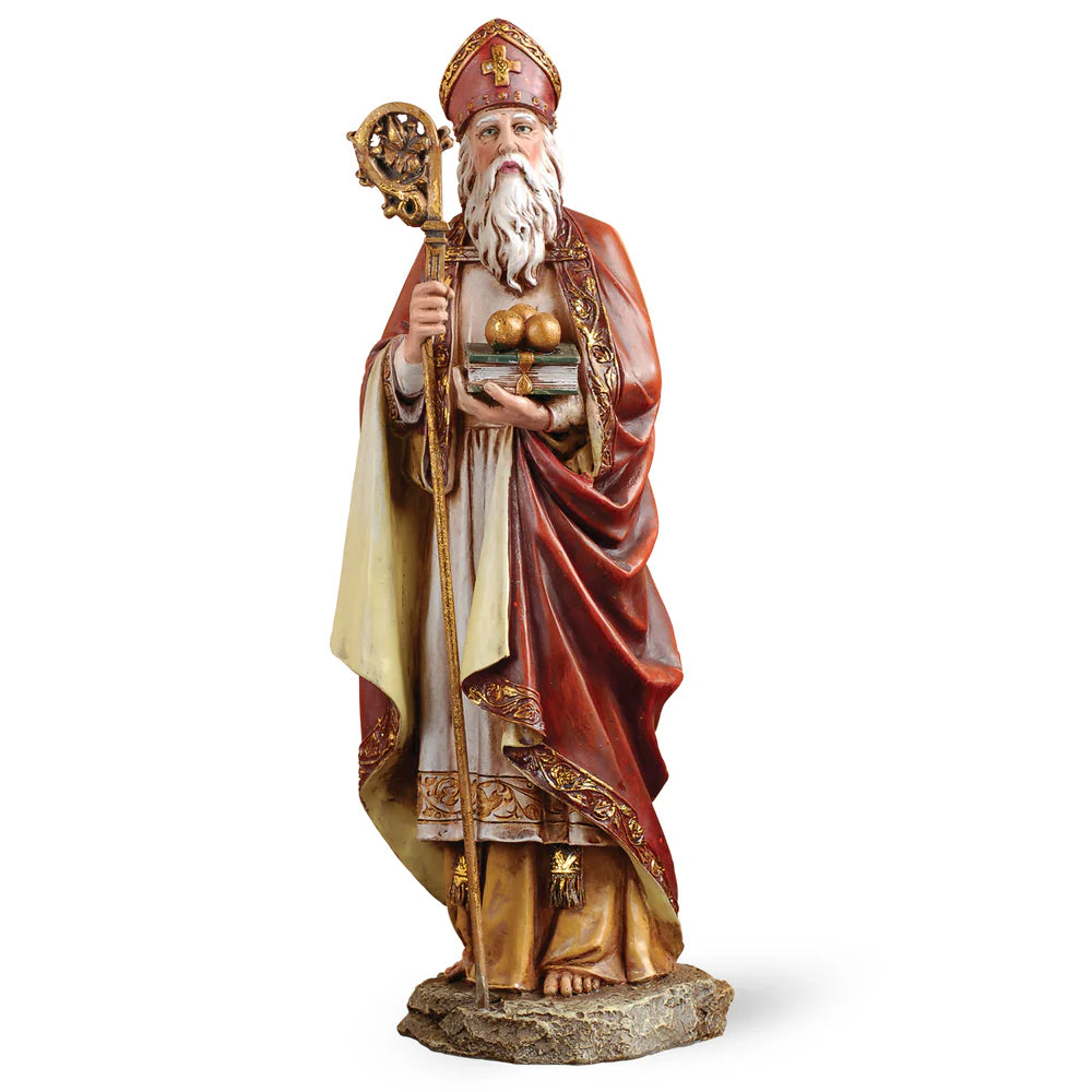 Statue - St Nicholas - 10" - Color/Resin