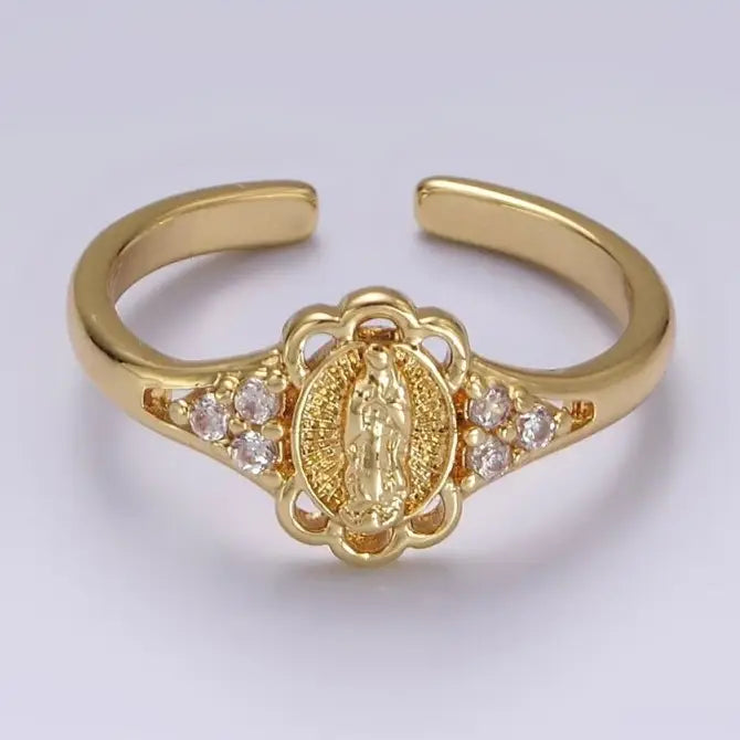 Ring - OLG - Gold - Oval - Crystals