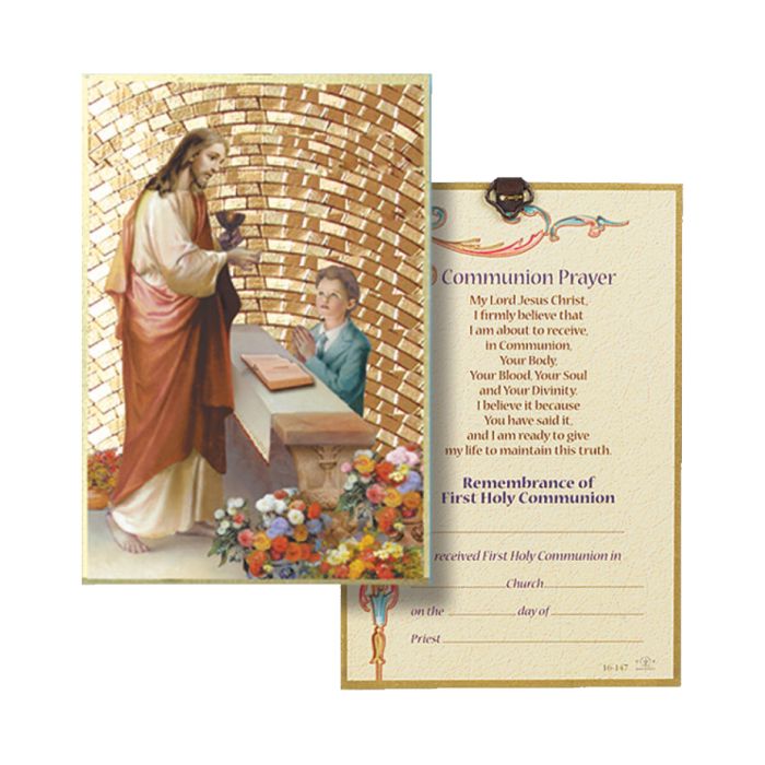 First Communion Mosaic Plaque - Boy