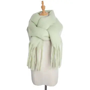 Scarf - Solid - Fringe