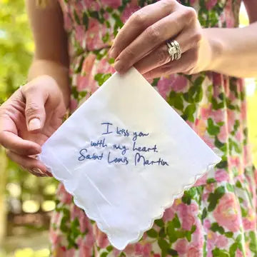 Hankerchief - I Kiss You With My Heart - Saint Louis Martin - Nuptial