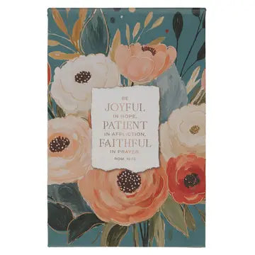 Notepad - Be Joyful In Hope Romans 12:12 - Floral