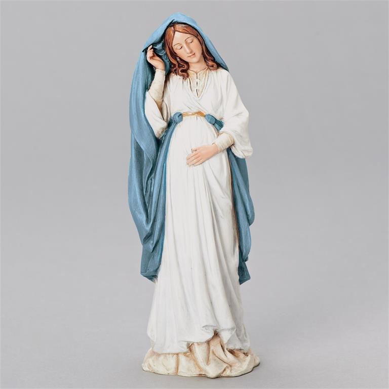 Statue - Pregnant Mary - Resin - 8.75"