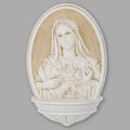 Holy Water Font - IHM - Resin/Stone Mix - 8"