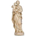 Statue - St. Joseph - Antique Gold Finish - Resin/Stone Mix - 13.75"