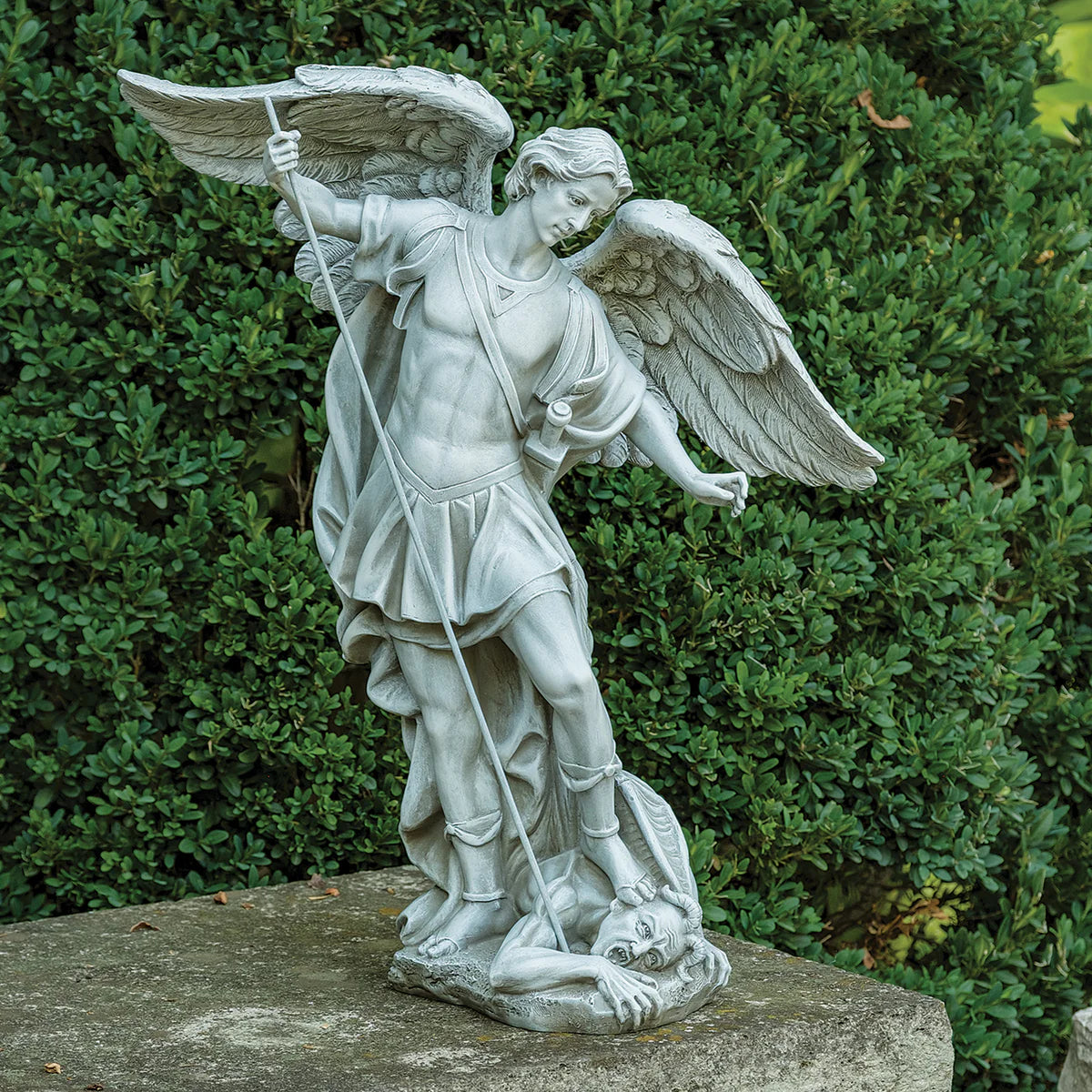 Garden Statue - St Michael - Resin/Stone Mix - 18.5"
