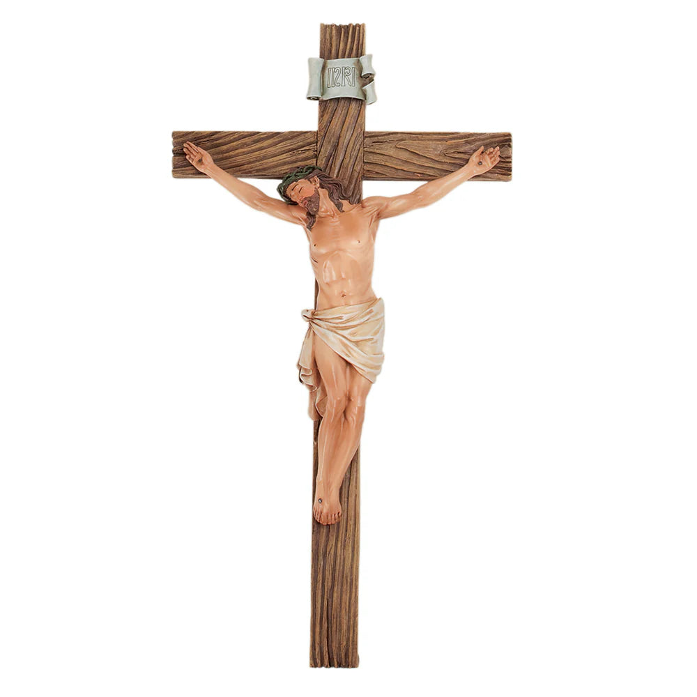 Crucifix - 8"H Colored - Resin
