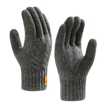 Gloves - Men - Velvet/Polyester - Knit