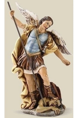 Statue - 7.25" St Michael - Color - Resin