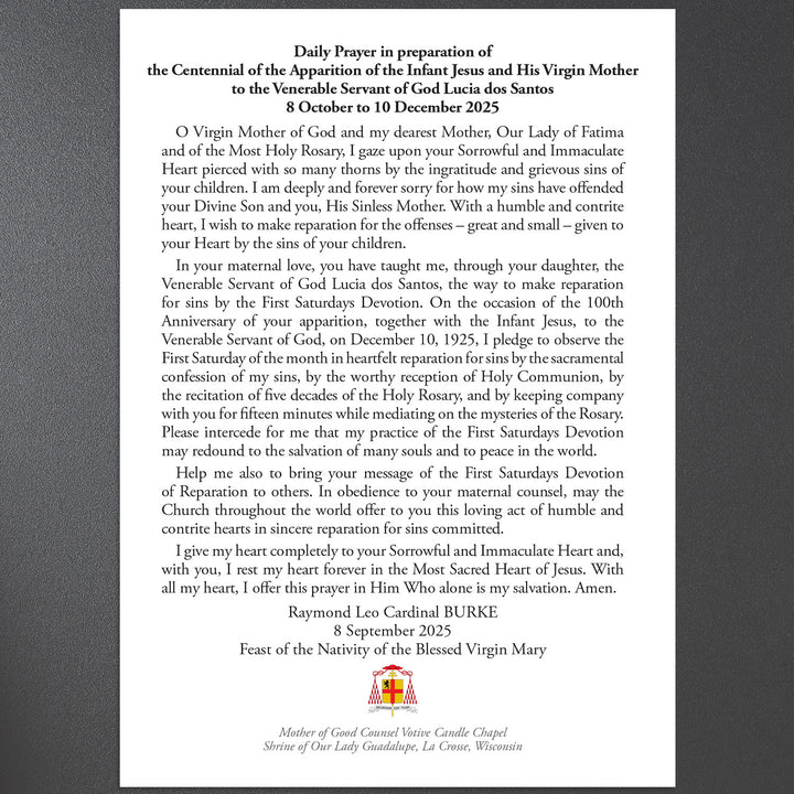 Nine Weeks of Prayer – Centennial of Fatima Devotion