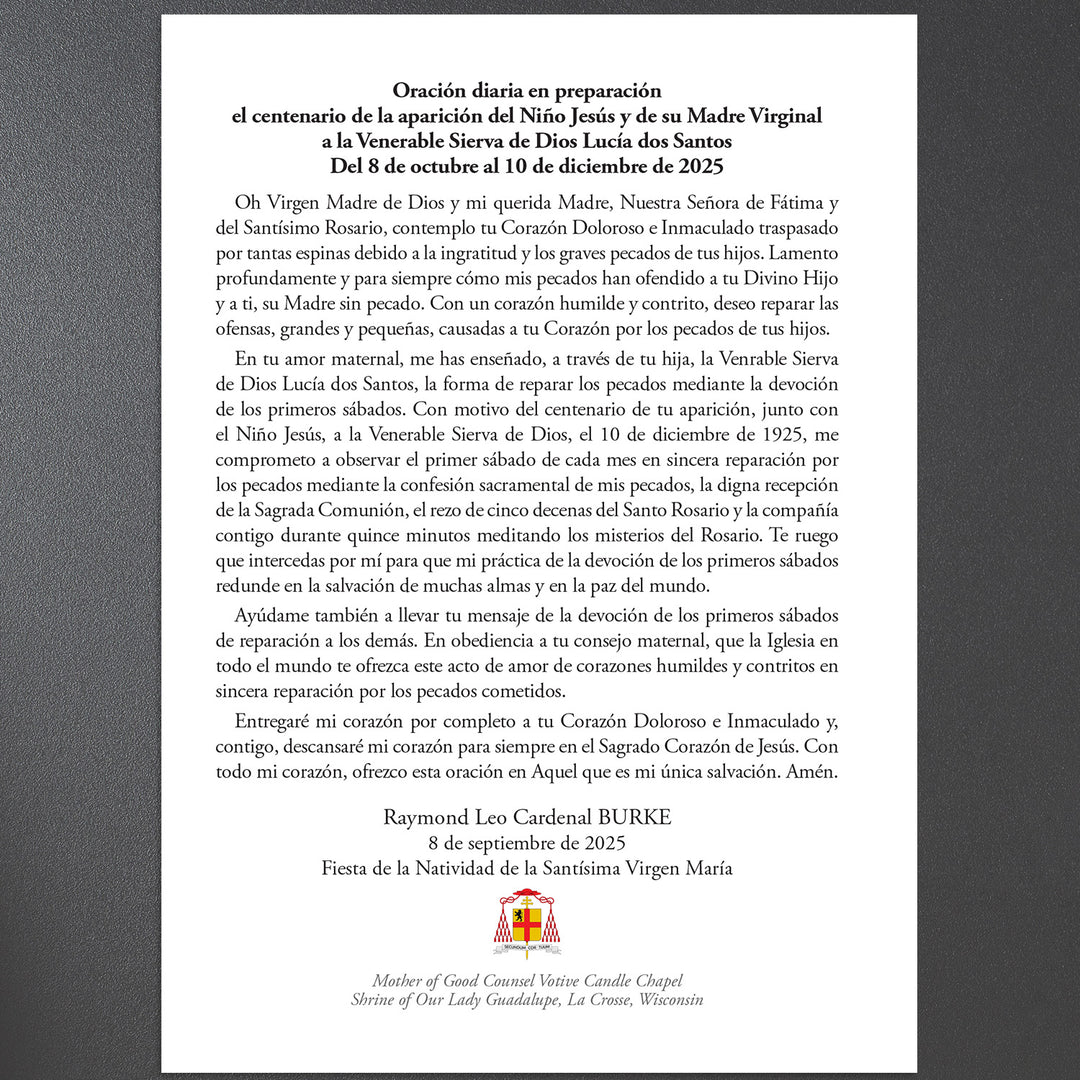 Nine Weeks of Prayer – Centennial of Fatima Devotion