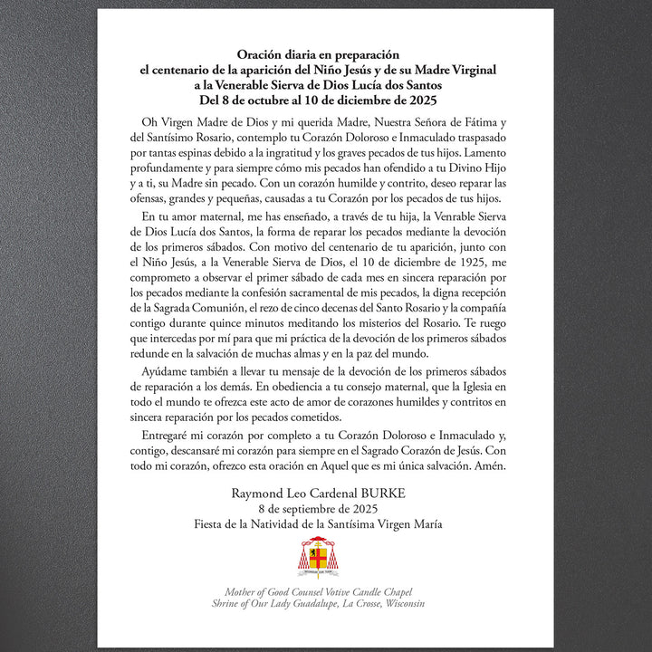 Nine Weeks of Prayer – Centennial of Fatima Devotion