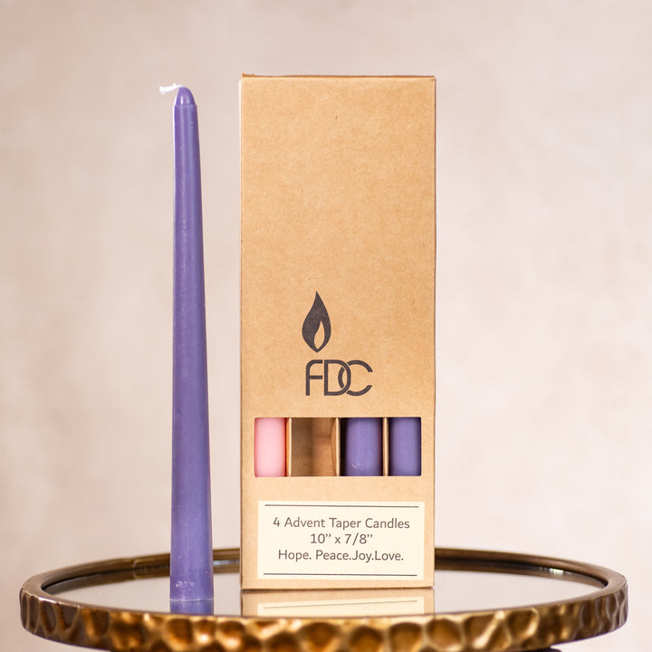 Advent Candle Set - Traditional - 10"