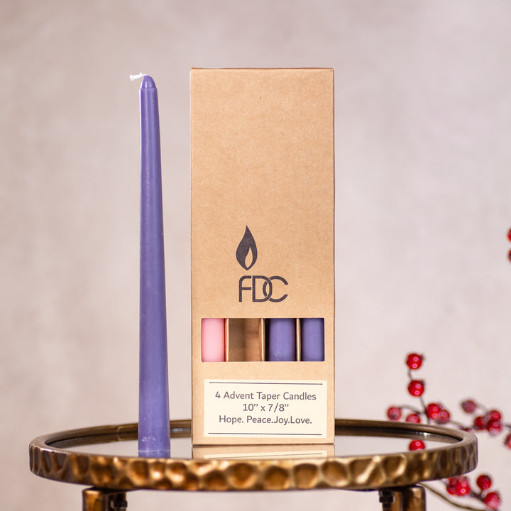 Advent Candle Set - Traditional - 10"